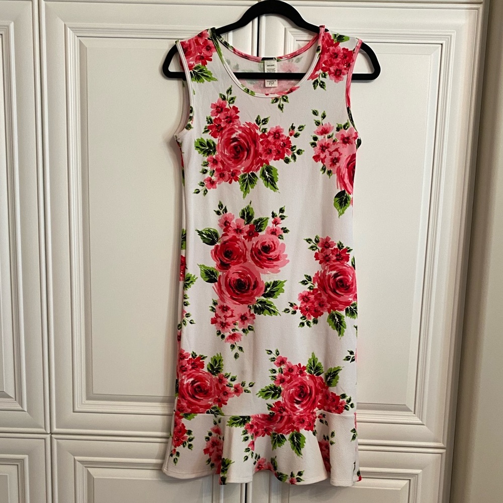 WHITE MARK. Size Large Sleeveless MIDI dress
